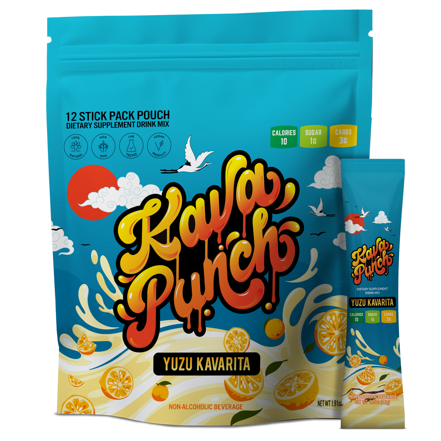 Kava Punch Yuzu Kavarita • 12 Stick Pack Pouch